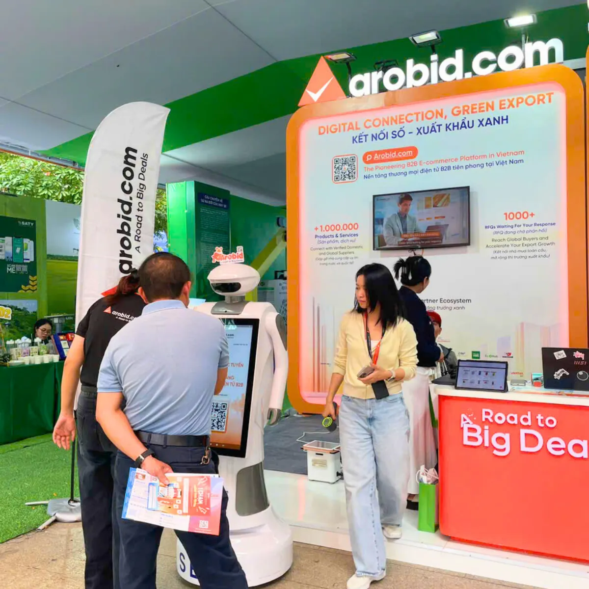 Không gian của nền tảng TMDT B2B Arobid tại khu công nghệ số 